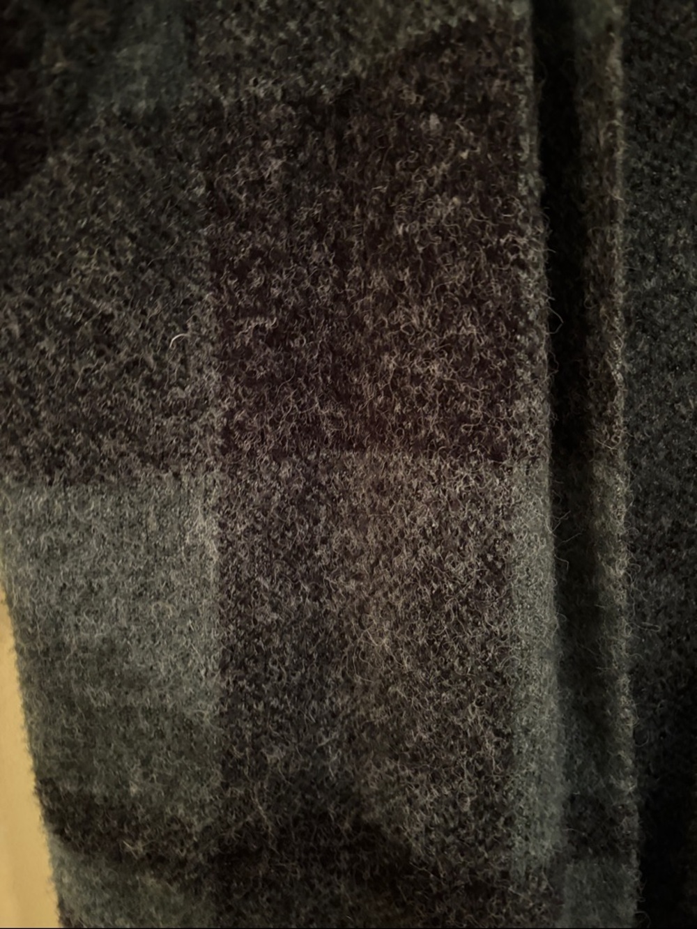 Natural Reflections Plaid Hooded Knit Cardigan - Picture 3 of 3